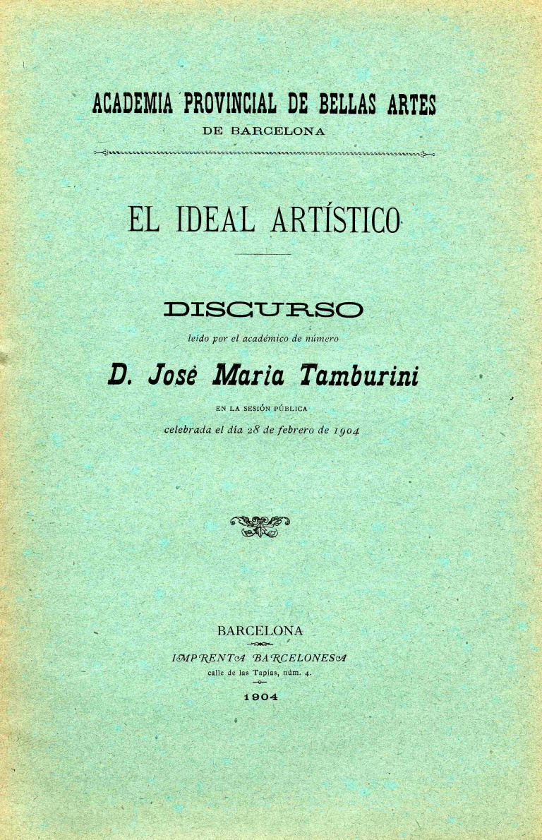 El ideal artístico - Tamburini, José M