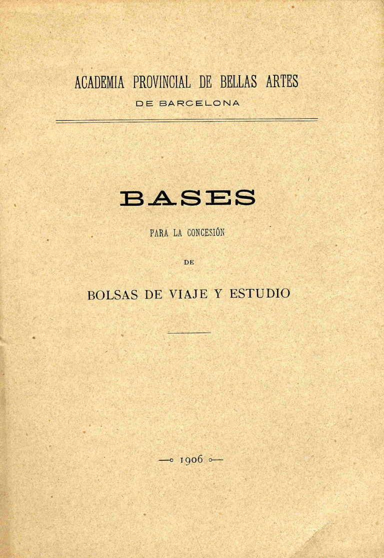 Bases para la concesión de Bolsas de Viaje y Estudio - Bases Bolsas Viaje y Estudio