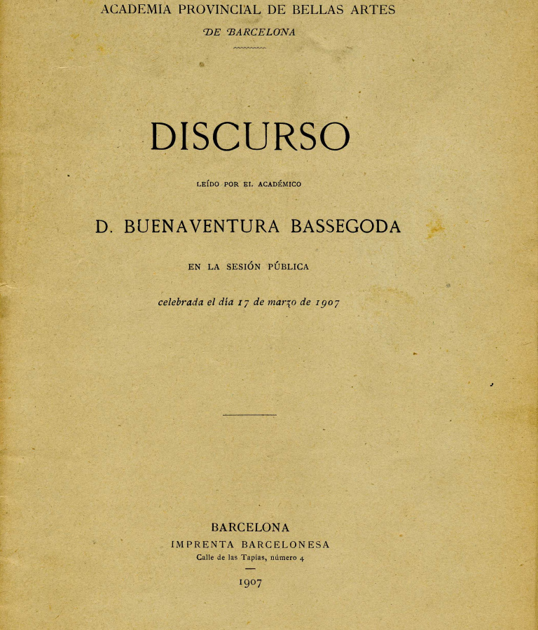 Notas sobre la arquitectura catalana - Bassegoda y Amigó, Buenaventura