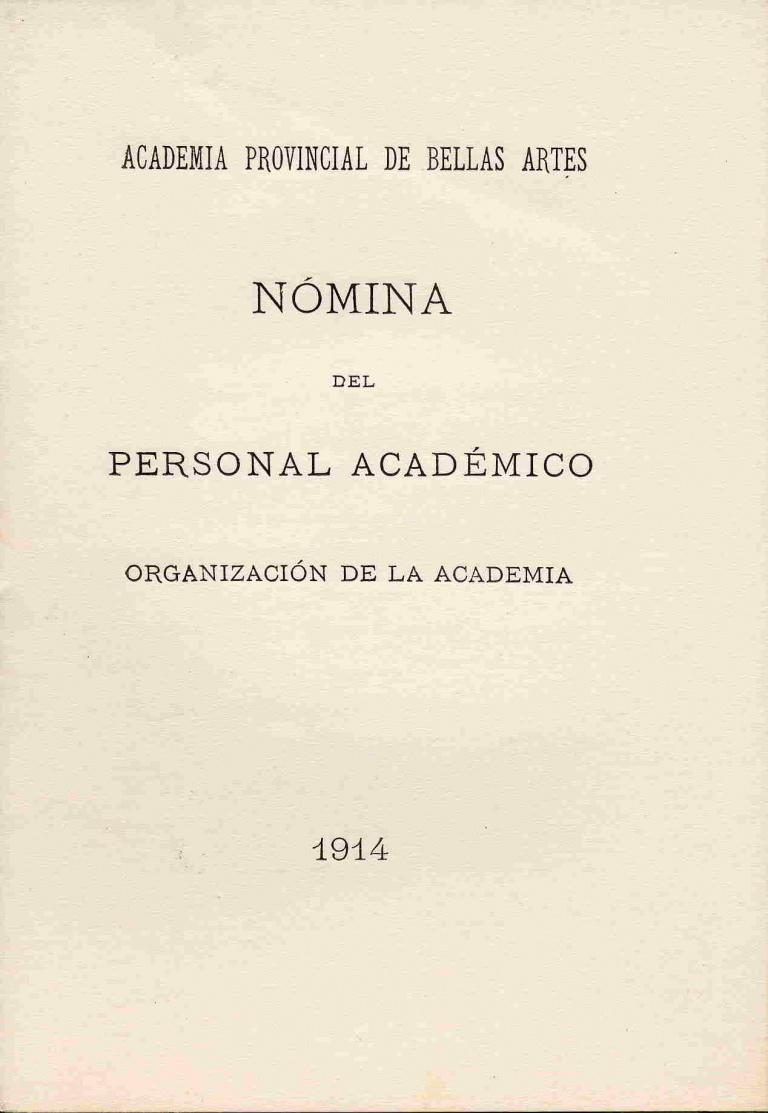 Nómina del personal académico