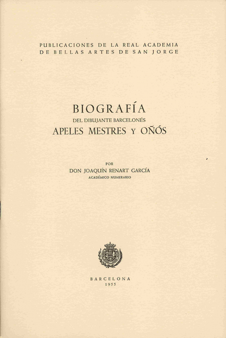 Biografía del dibujante barcelonés Apeles Mestres i Oñós - Renart García, Joaquín