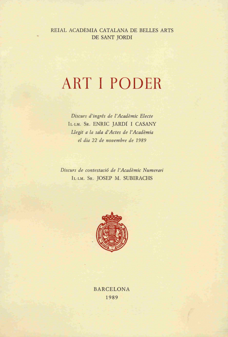 Art i poder - Jardí i Casany, Enric