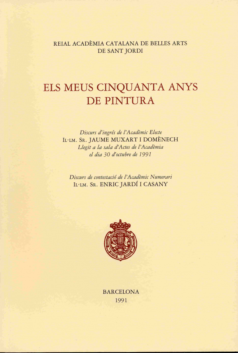 Els meus cinquanta anys de pintura - Muxart i Domènech, Jaume