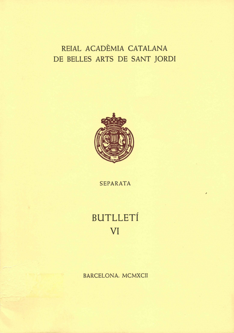 Vida acadèmica del bienni 1991-1992 - Udina i Martorell, Frederic (Separata)