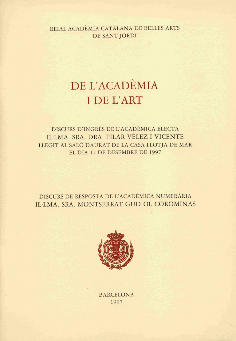 De l'Acadèmia i de l'art - Vélez Vicente, Pilar