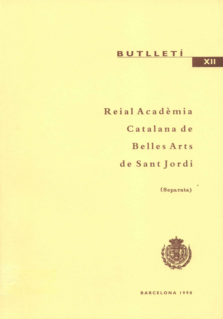 Arquitectura teatral: la idealidad dibujada en Cataluña y censurada por la Academia de San Fernando - Balsalobre García, Juana María (Separata)