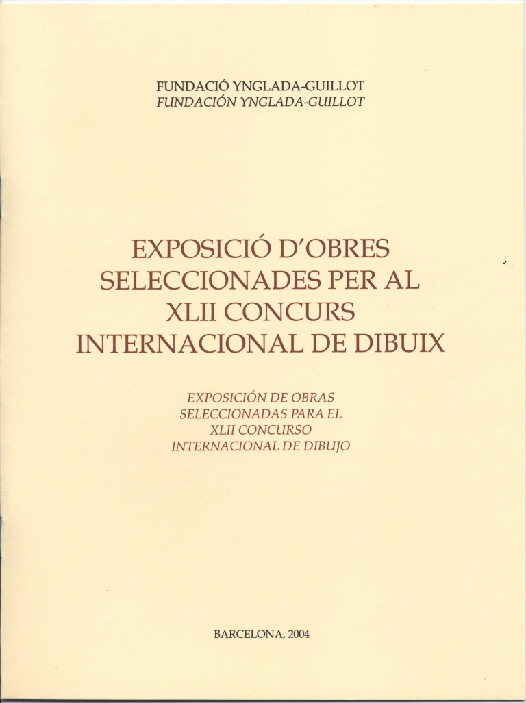 Exposició d'obres seleccionades per al XLII concurs internacional de dibuix (8 pàg., 22,5 cm.)