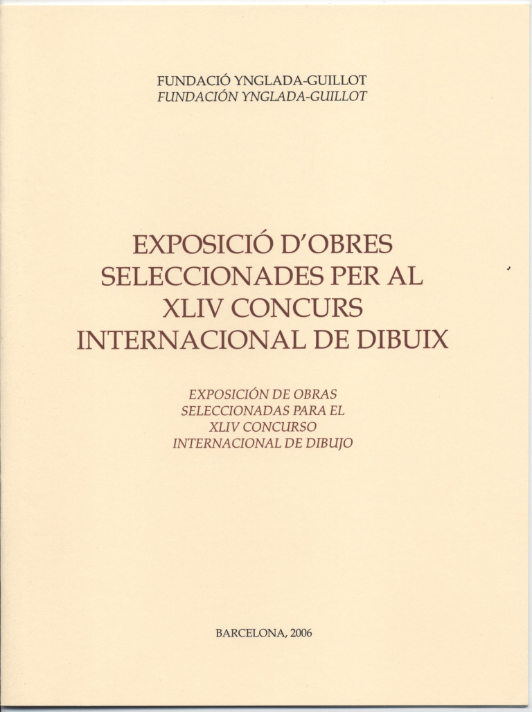 Exposició d'obres seleccionades per al XLIV concurs internacional de dibuix (8 pàg., 22,5 cm.)