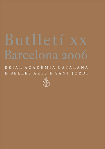 Butlletí de la Reial Acadèmia Catalana de Belles Arts de Sant Jordi