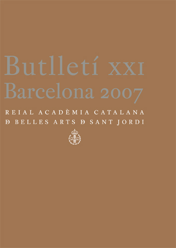 Butlletí de la Reial Acadèmia Catalana de Belles Arts de Sant Jordi