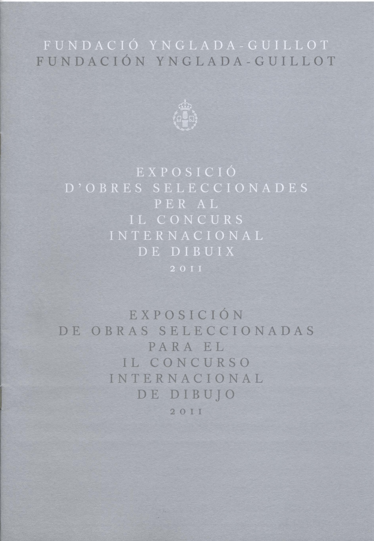 Exposició d'obres seleccionades per al IL concurs internacional de dibuix 2011 (8 pàg., 22,5 cm.)