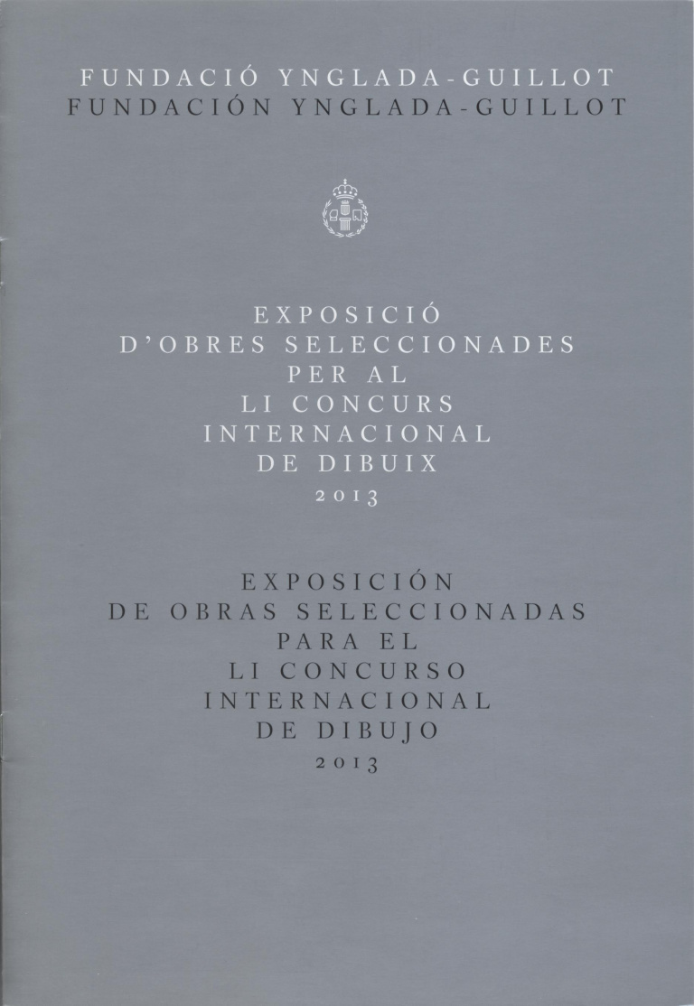 Exposició d'obres seleccionades per al LI concurs internacional de dibuix 2013 (8 pàg., 22,5 cm.)