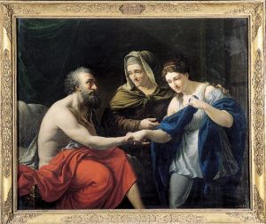 Pintura - Sara presentant Hagar l’egípcia al seu marit -