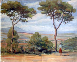 Pintura - Vista del Vallès des de la Floresta -