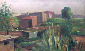 Pintura - Paisatge lilós -